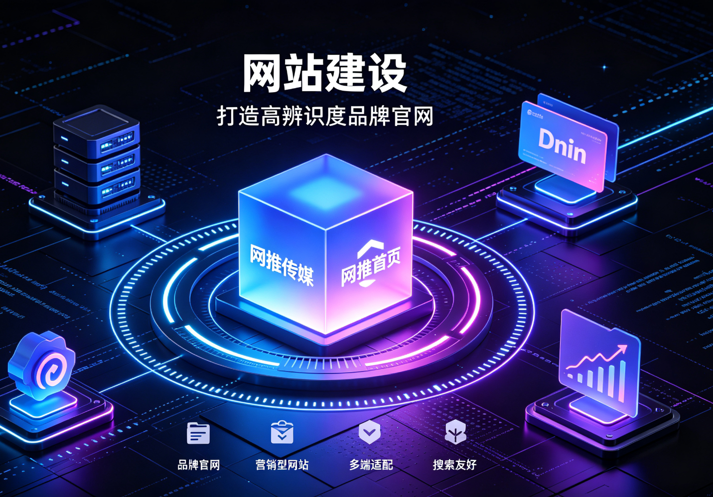 绥阳网站建设与小程序开发宣传图